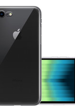 NoXx Hoes Geschikt voor iPhone SE 2022 Hoesje Cover Siliconen Back Case Hoes - Transparant