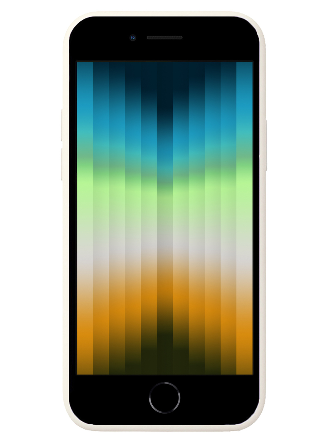 NoXx Hoes Geschikt voor iPhone SE 2022 Hoesje Cover Siliconen Back Case Hoes - Wit