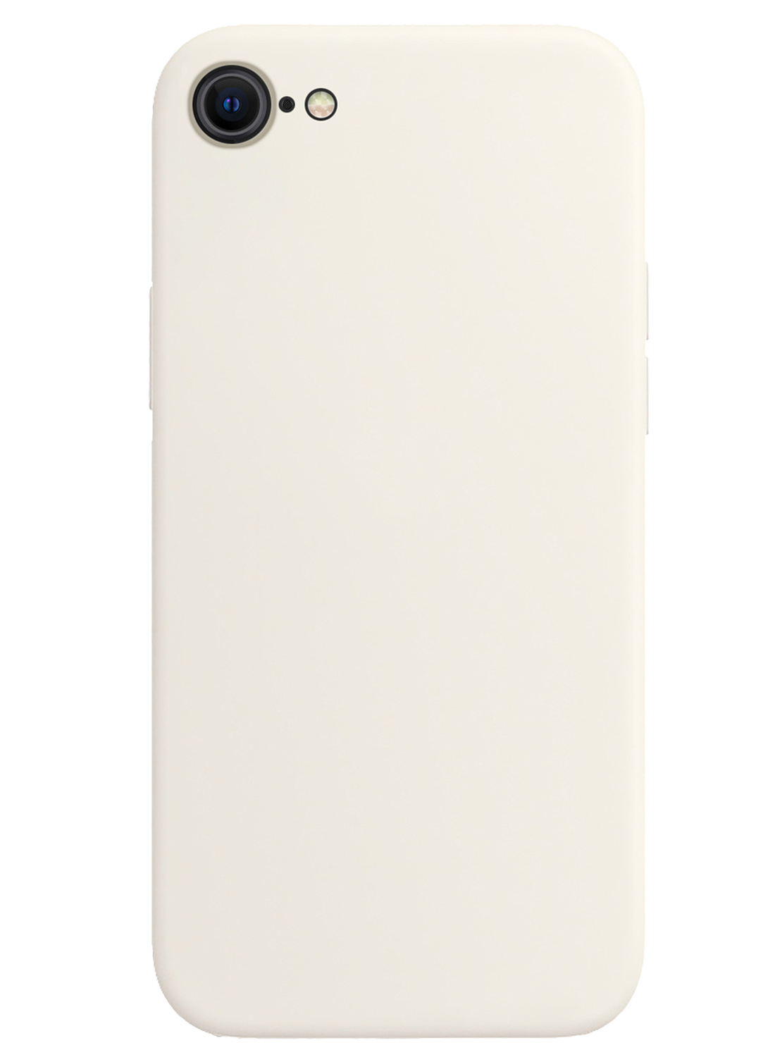 NoXx Hoes Geschikt voor iPhone SE 2022 Hoesje Cover Siliconen Back Case Hoes - Wit