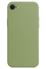 Nomfy Hoesje Geschikt voor iPhone SE 2022 Hoesje Siliconen Cover Case - Hoes Geschikt voor iPhone SE (2022) Hoes Back Case - 2-PACK - Groen