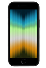 NoXx Hoes Geschikt voor iPhone SE 2022 Hoesje Cover Siliconen Back Case Hoes - Zwart