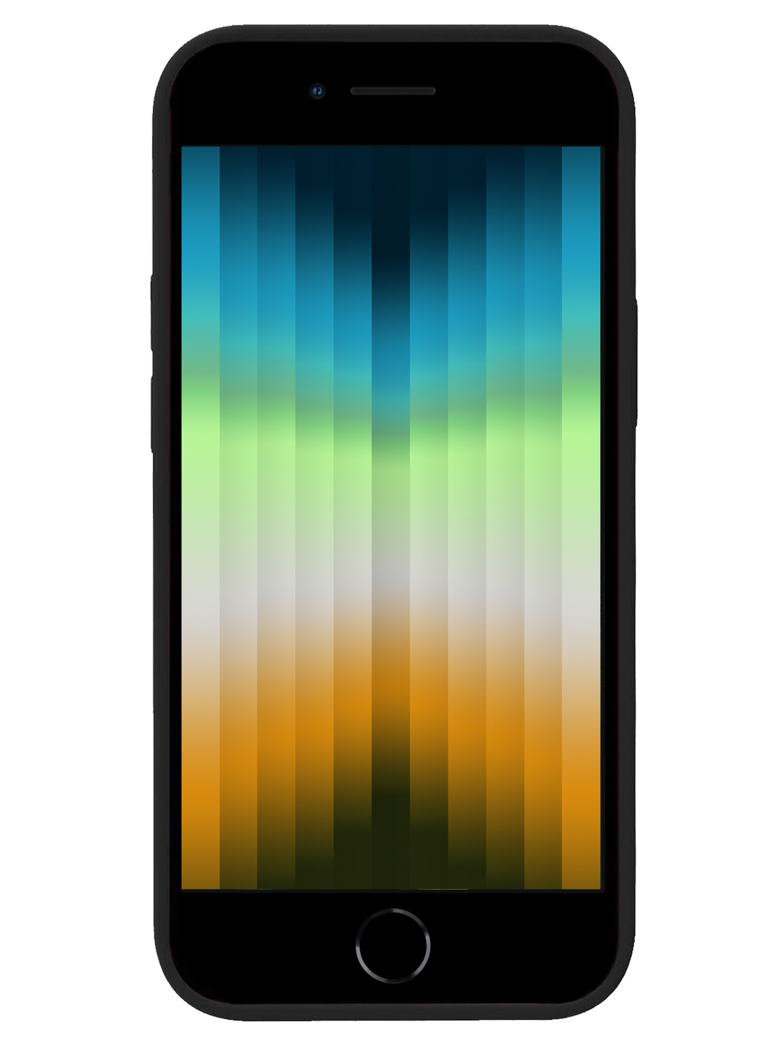 NoXx Hoes Geschikt voor iPhone SE 2022 Hoesje Cover Siliconen Back Case Hoes - Zwart