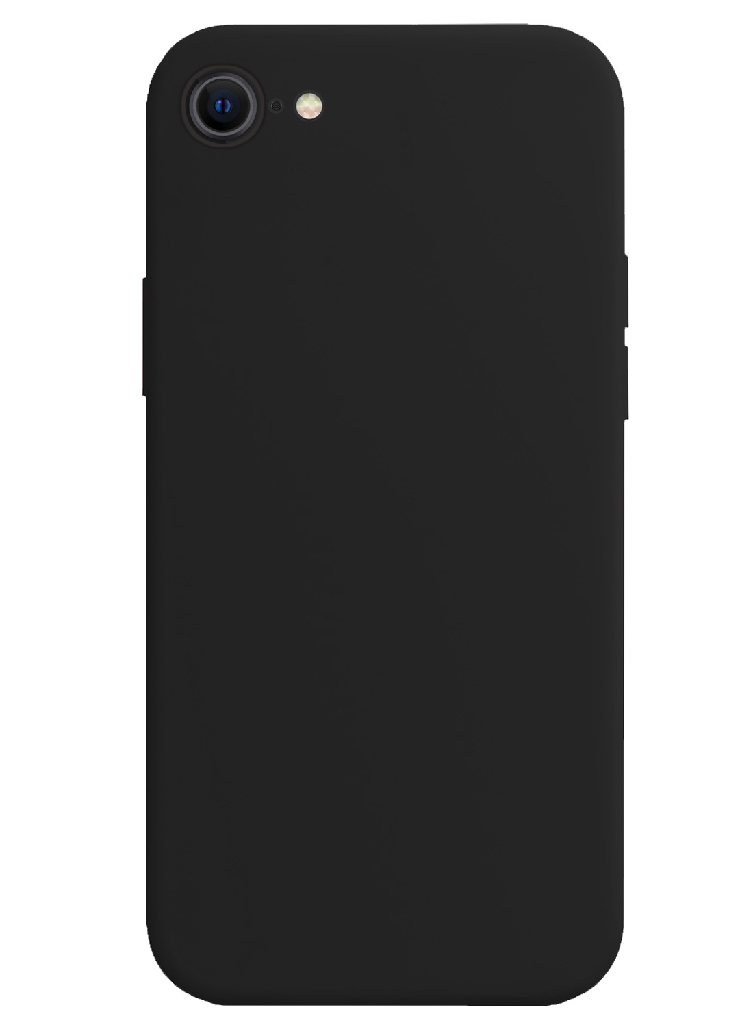 NoXx Hoes Geschikt voor iPhone SE 2022 Hoesje Cover Siliconen Back Case Hoes - Zwart