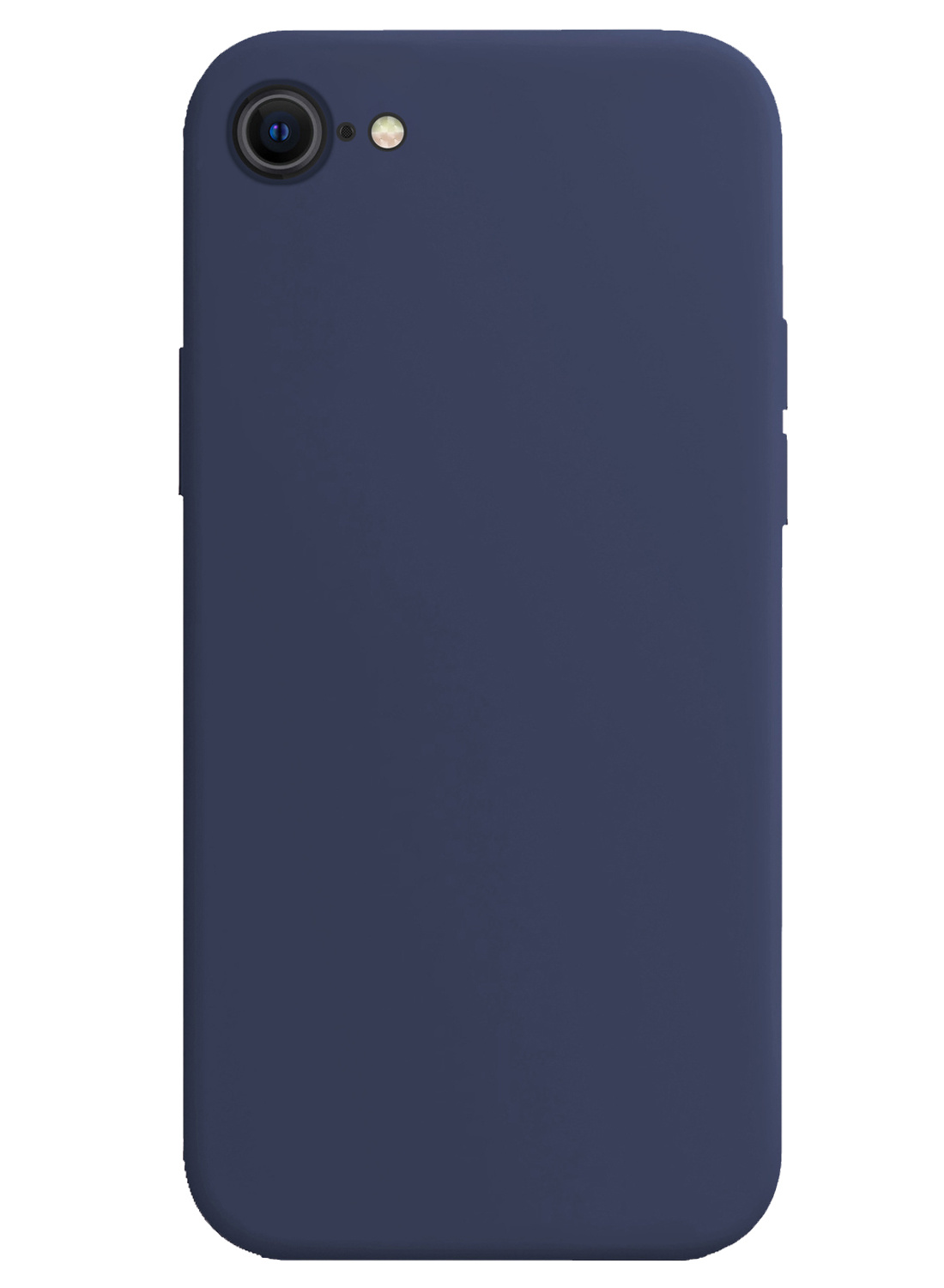 NoXx Hoes Geschikt voor iPhone SE 2022 Hoesje Cover Siliconen Back Case Hoes - Donkerblauw - 2x