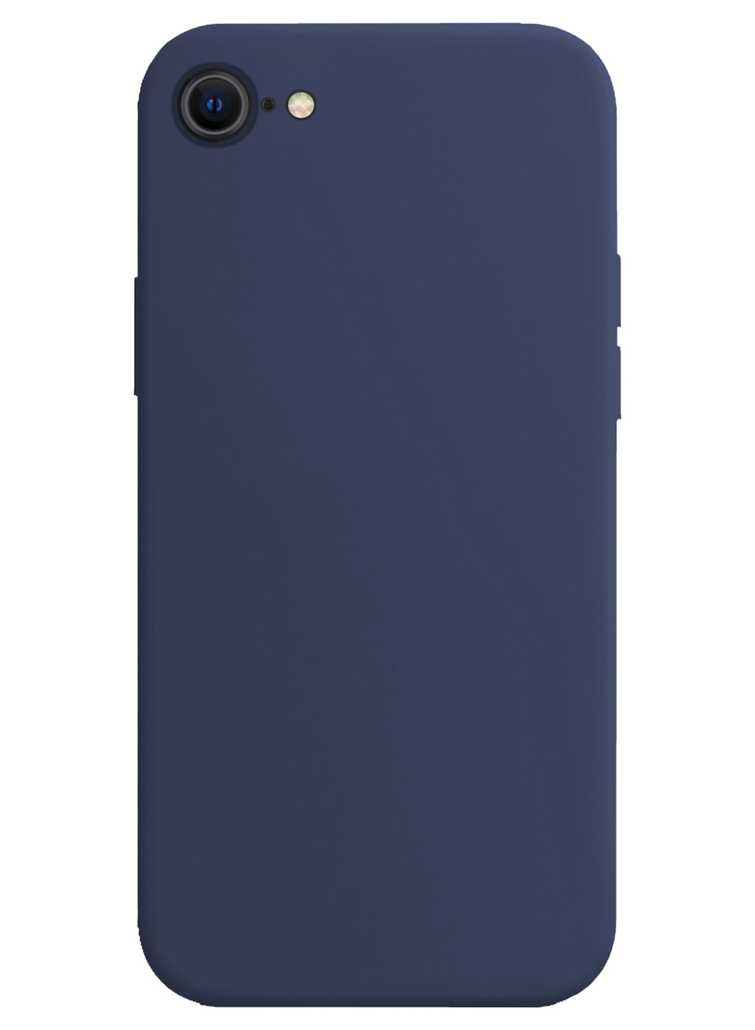 Nomfy Hoesje Geschikt voor iPhone SE 2022 Hoesje Siliconen Cover Case - Hoes Geschikt voor iPhone SE (2022) Hoes Back Case - 2-PACK - Donkerblauw