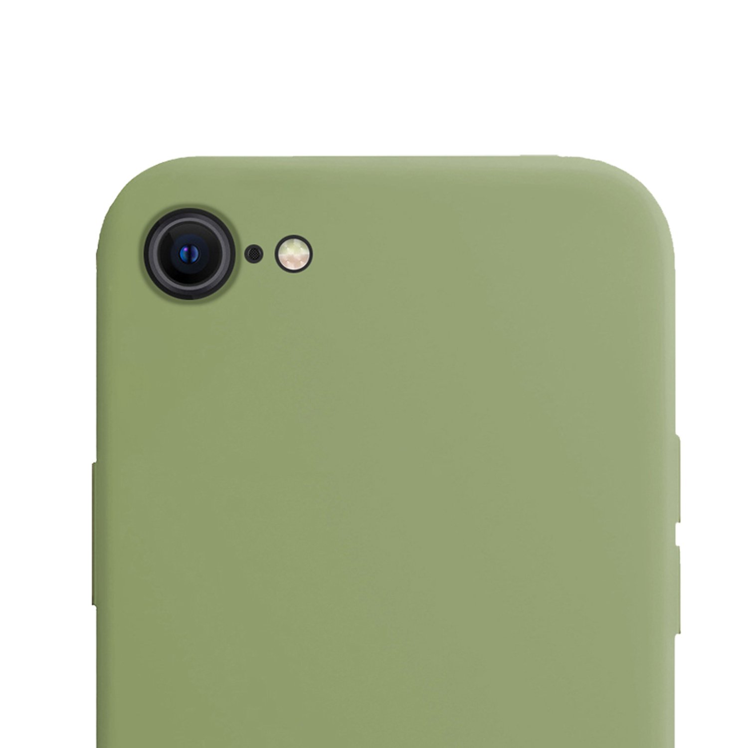 NoXx Hoes Geschikt voor iPhone SE 2022 Hoesje Cover Siliconen Back Case Hoes - Groen - 2x