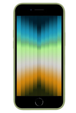 NoXx Hoes Geschikt voor iPhone SE 2022 Hoesje Cover Siliconen Back Case Hoes - Groen - 2x