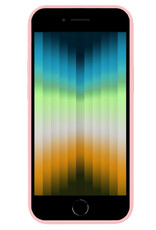 NoXx Hoes Geschikt voor iPhone SE 2022 Hoesje Cover Siliconen Back Case Hoes - Lichtroze - 2x