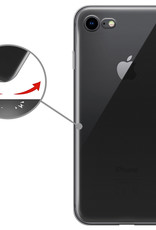 Nomfy Hoesje Geschikt voor iPhone SE 2022 Hoesje Siliconen Cover Case - Hoes Geschikt voor iPhone SE (2022) Hoes Back Case - Transparant