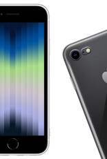 Nomfy Hoesje Geschikt voor iPhone SE 2022 Hoesje Siliconen Cover Case - Hoes Geschikt voor iPhone SE (2022) Hoes Back Case - Transparant