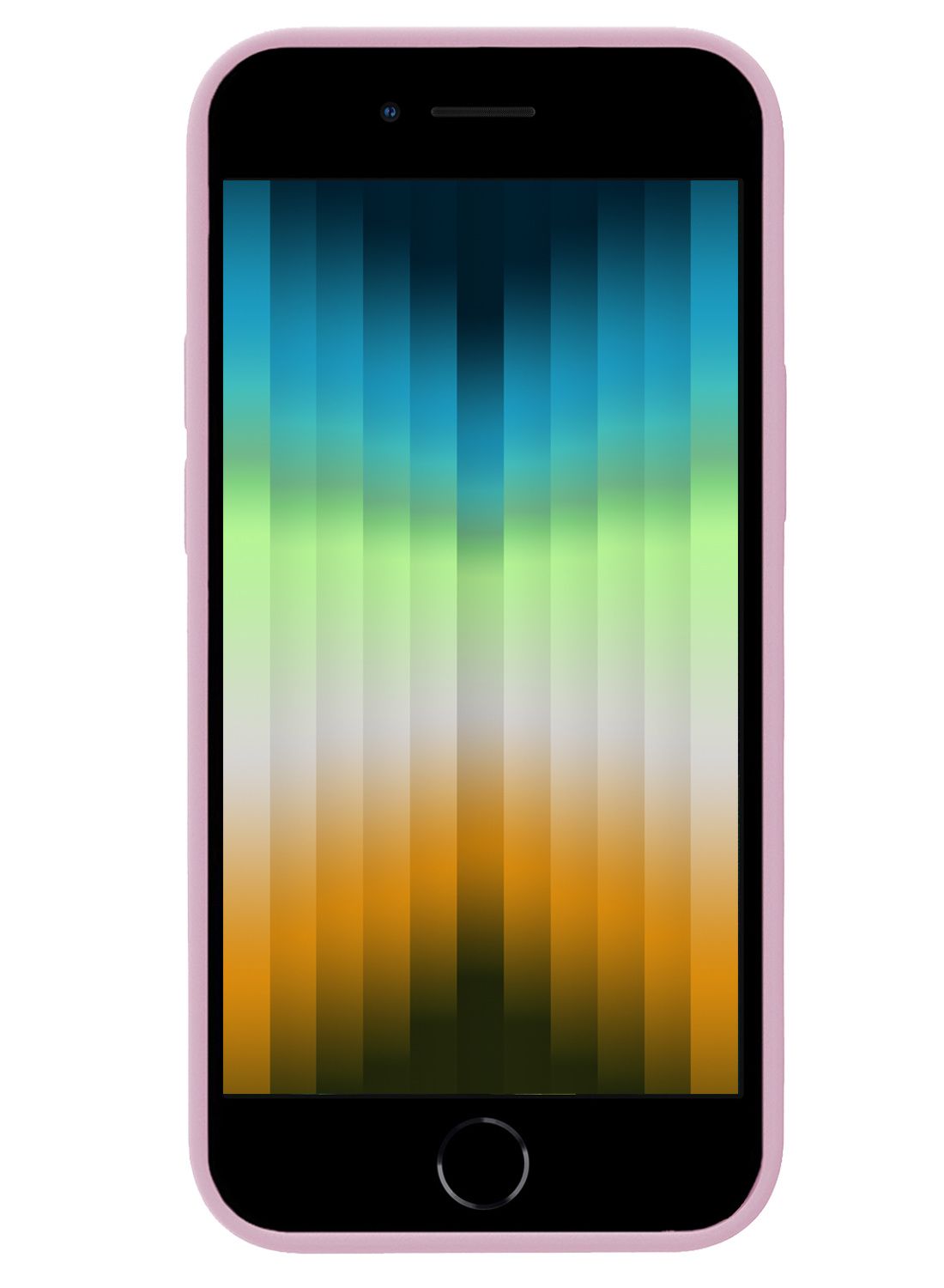 NoXx Hoes Geschikt voor iPhone SE 2022 Hoesje Cover Siliconen Back Case Hoes - Lila - 2x