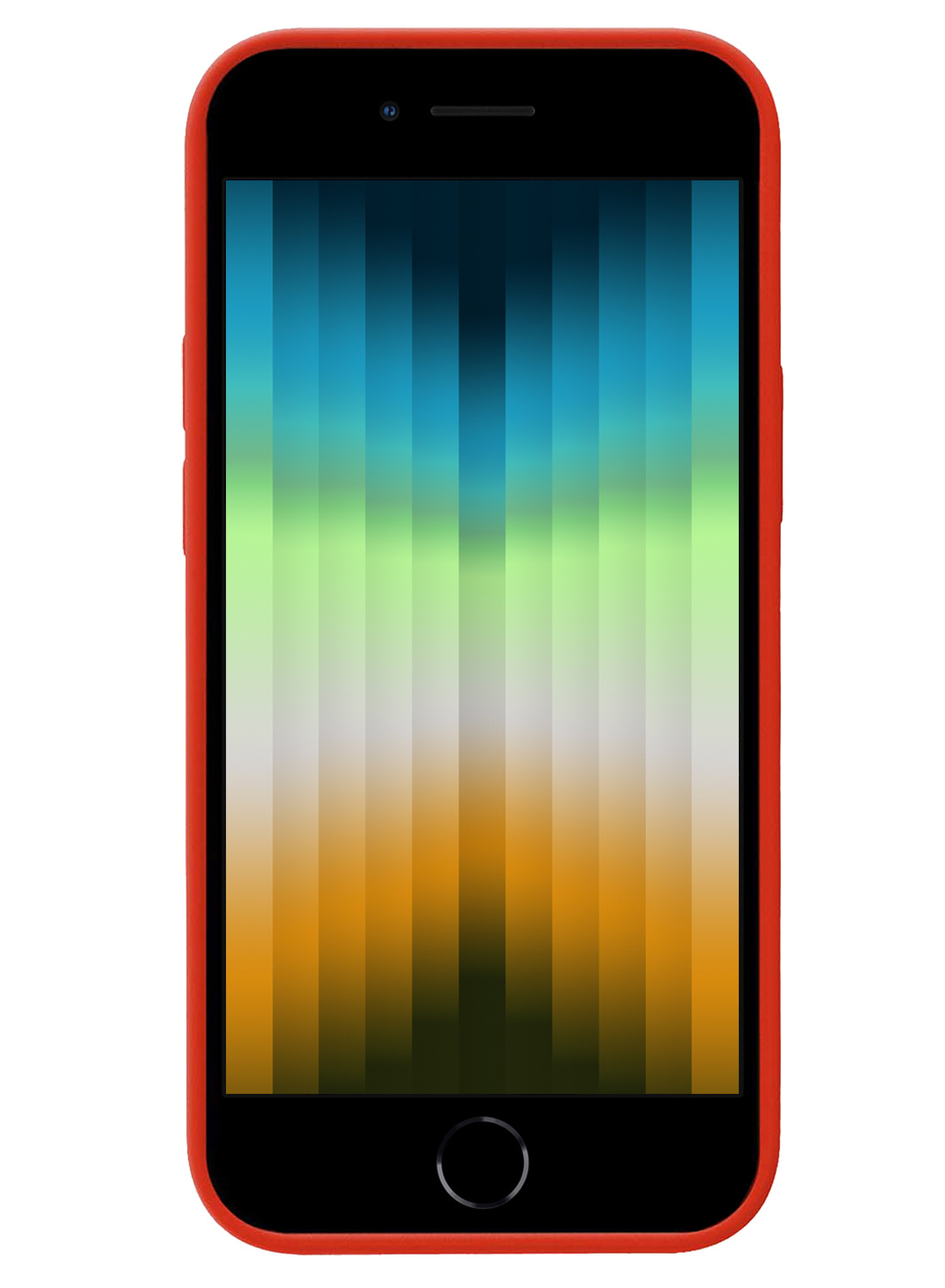 NoXx Hoes Geschikt voor iPhone SE 2022 Hoesje Cover Siliconen Back Case Hoes - Rood - 2x