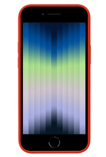 Nomfy Hoesje Geschikt voor iPhone SE 2022 Hoesje Siliconen Cover Case - Hoes Geschikt voor iPhone SE (2022) Hoes Back Case - Rood