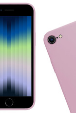 Nomfy Hoesje Geschikt voor iPhone SE 2022 Hoesje Siliconen Cover Case - Hoes Geschikt voor iPhone SE (2022) Hoes Back Case - Lila