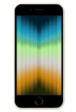 NoXx Hoes Geschikt voor iPhone SE 2022 Hoesje Cover Siliconen Back Case Hoes - Wit - 2x
