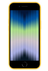 Nomfy Hoesje Geschikt voor iPhone SE 2022 Hoesje Siliconen Cover Case - Hoes Geschikt voor iPhone SE (2022) Hoes Back Case - Geel