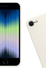 Nomfy Hoesje Geschikt voor iPhone SE 2022 Hoesje Siliconen Cover Case - Hoes Geschikt voor iPhone SE (2022) Hoes Back Case - 2-PACK - Wit