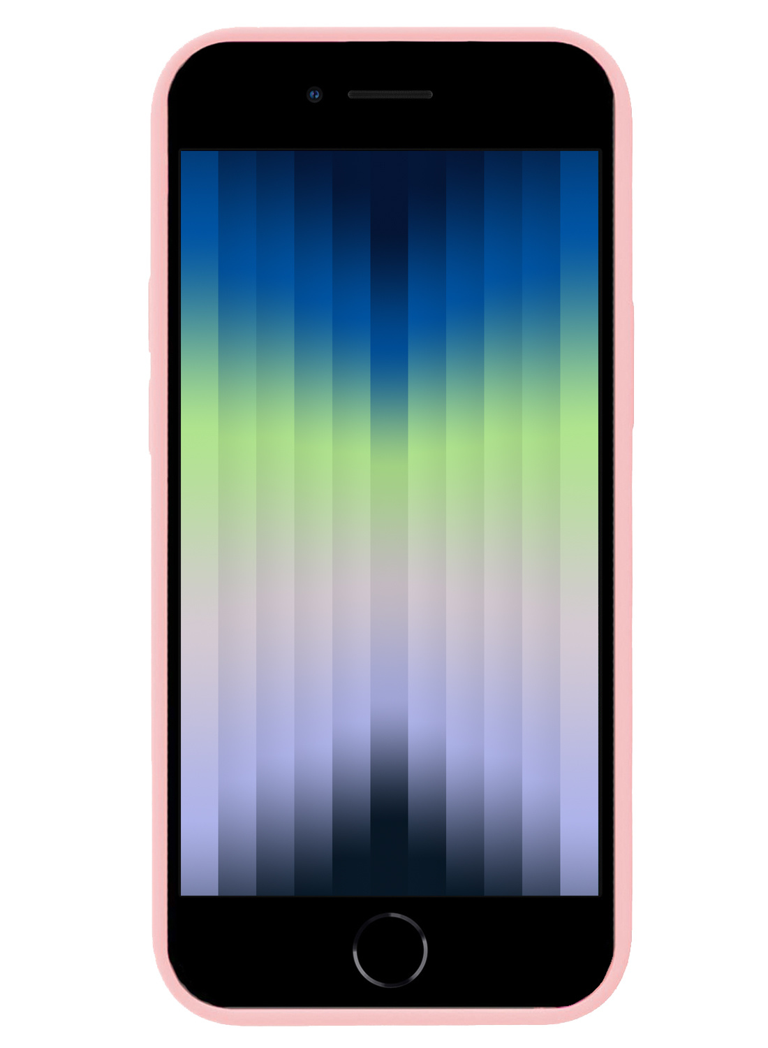 Nomfy Hoesje Geschikt voor iPhone SE 2022 Hoesje Siliconen Cover Case - Hoes Geschikt voor iPhone SE (2022) Hoes Back Case - 2-PACK - Lichtroze