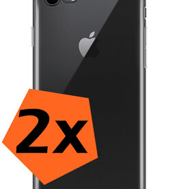 Nomfy Nomfy iPhone SE 2022 Hoesje Siliconen - Transparant - 2 PACK