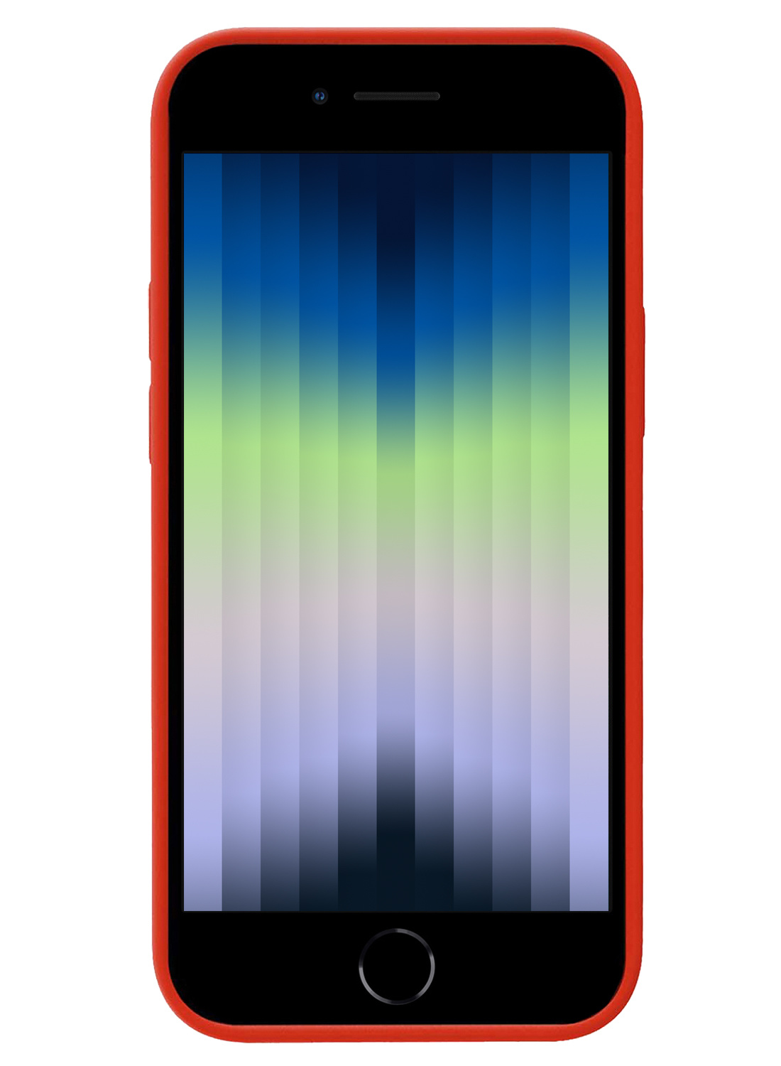 Nomfy Hoesje Geschikt voor iPhone SE 2022 Hoesje Siliconen Cover Case - Hoes Geschikt voor iPhone SE (2022) Hoes Back Case - 2-PACK - Rood