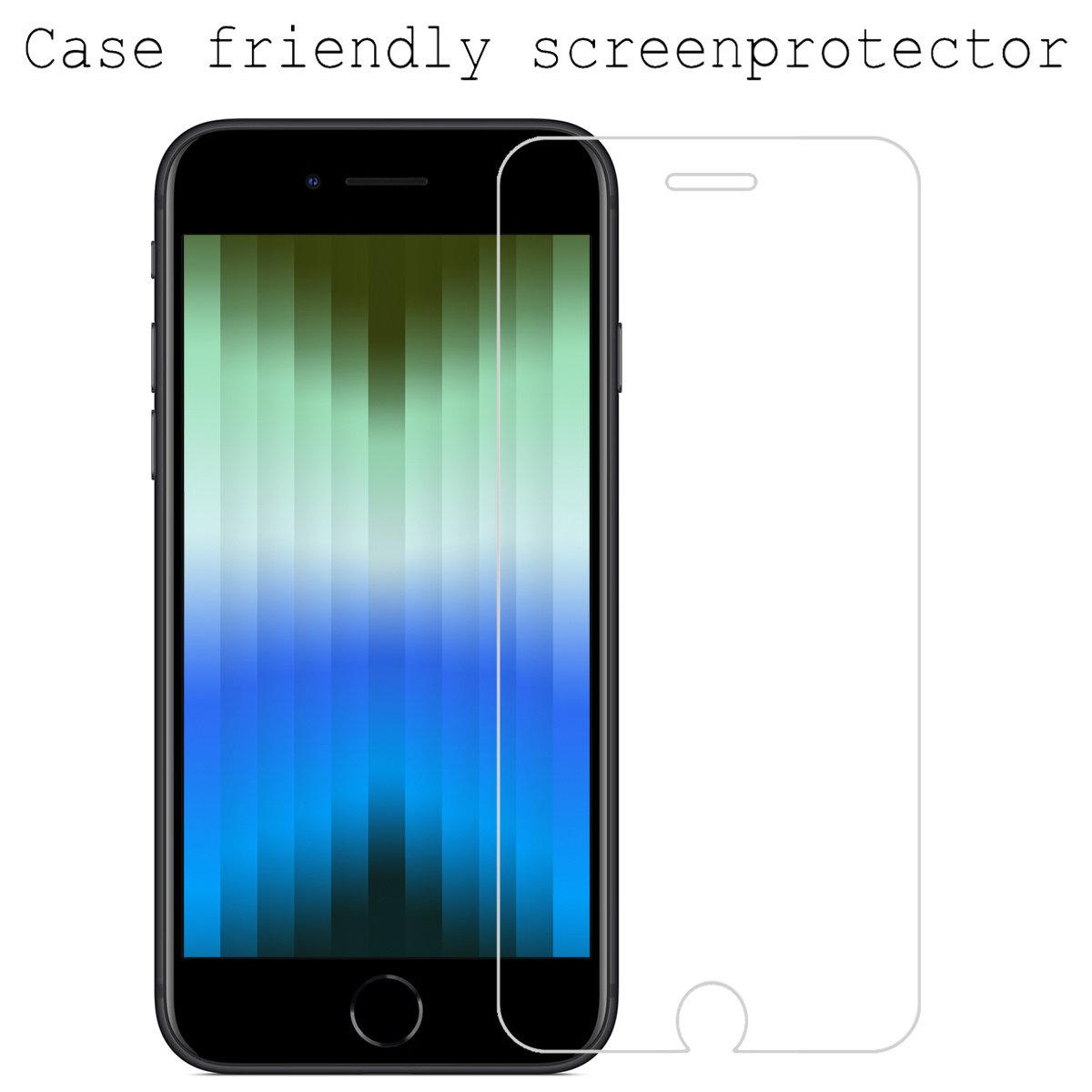 BASEY. Screenprotector Geschikt voor iPhone SE 2022 Screenprotector Tempered Glass - Screenprotector Geschikt voor iPhone SE (2022) Beschermglas Screen Protector Glas - 3 Stuks