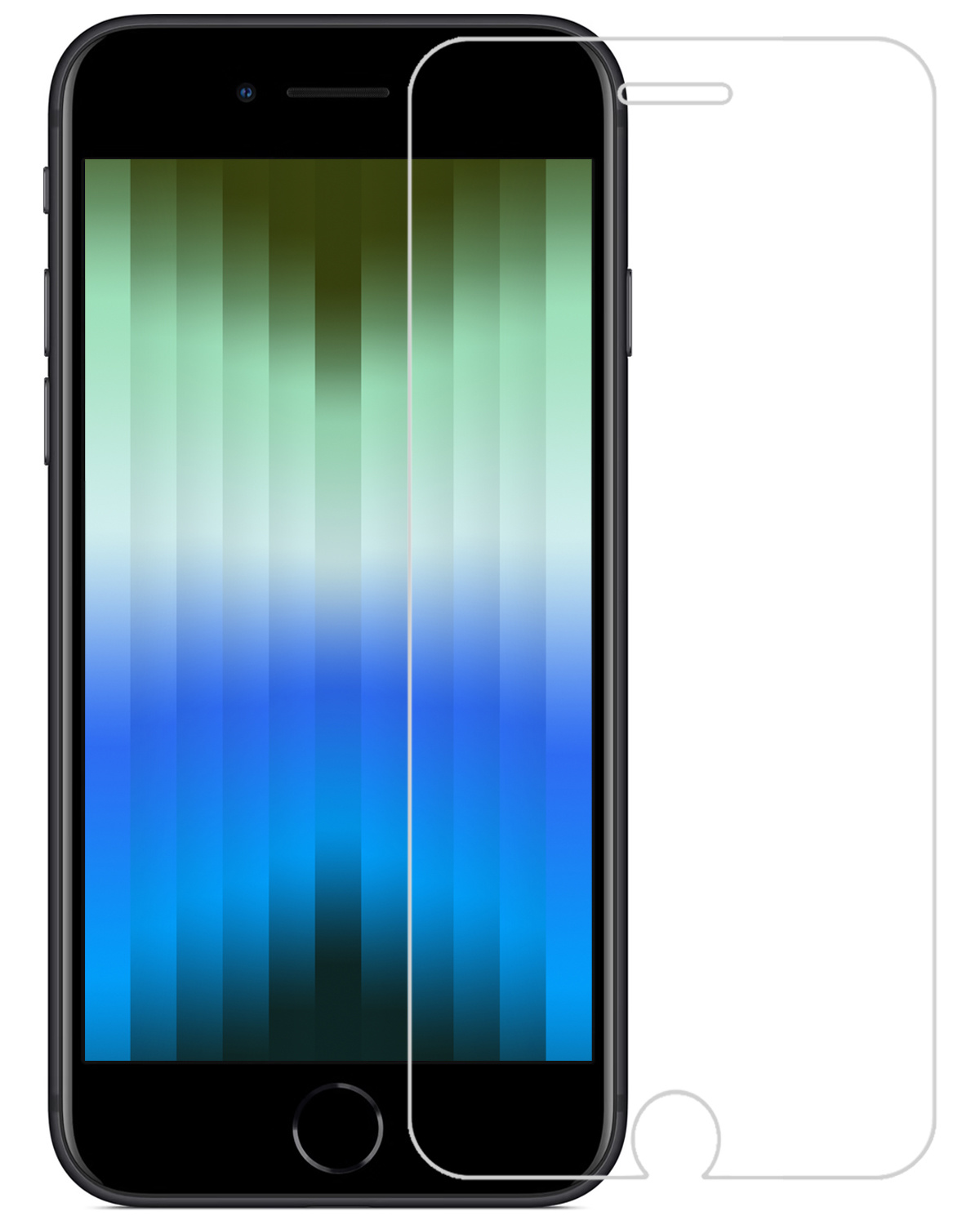 BASEY. Screenprotector Geschikt voor iPhone SE 2022 Screenprotector Tempered Glass - Screenprotector Geschikt voor iPhone SE (2022) Beschermglas Screen Protector Glas
