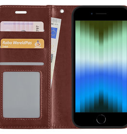 BASEY. BASEY. iPhone SE 2022 Hoesje Bookcase - Bruin