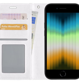 NoXx NoXx iPhone SE 2022 Hoesje Bookcase - Wit