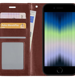 Nomfy Nomfy iPhone SE 2022 Hoesje Bookcase - Bruin