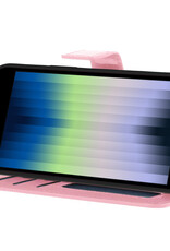 Nomfy Hoesje Geschikt voor iPhone SE 2022 Hoes Bookcase Flipcase Book Cover - Hoes Geschikt voor iPhone SE (2022) Hoesje Book Case - Lichtroze