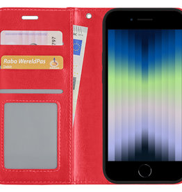 Nomfy Nomfy iPhone SE 2022 Hoesje Bookcase - Rood