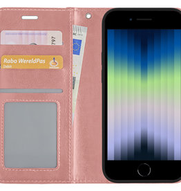 Nomfy Nomfy iPhone SE 2022 Hoesje Bookcase - Rose Goud
