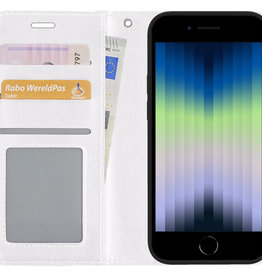 Nomfy Nomfy iPhone SE 2022 Hoesje Bookcase - Wit
