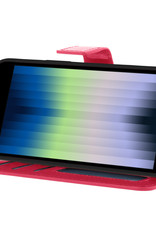 Nomfy Hoesje Geschikt voor iPhone SE 2022 Hoes Bookcase Flipcase Book Cover Met Screenprotector - Hoes Geschikt voor iPhone SE (2022) Hoesje Book Case - Donkerroze