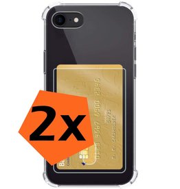 Nomfy Nomfy iPhone SE 2022 Hoesje Pashouder - 2 PACK