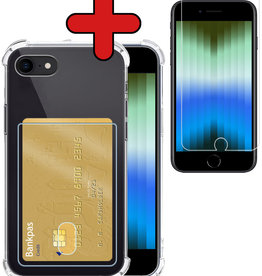 BASEY. BASEY. iPhone SE 2022 Hoesje Pashouder Met Screenprotector