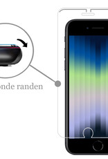 Nomfy Hoesje Geschikt voor iPhone SE 2022 Hoesje Pasjeshouder Shockproof Pas Houder Met 2x Screenprotector - Hoesje Geschikt voor iPhone SE (2022) Hoes Met Kaarthouder - Transparant