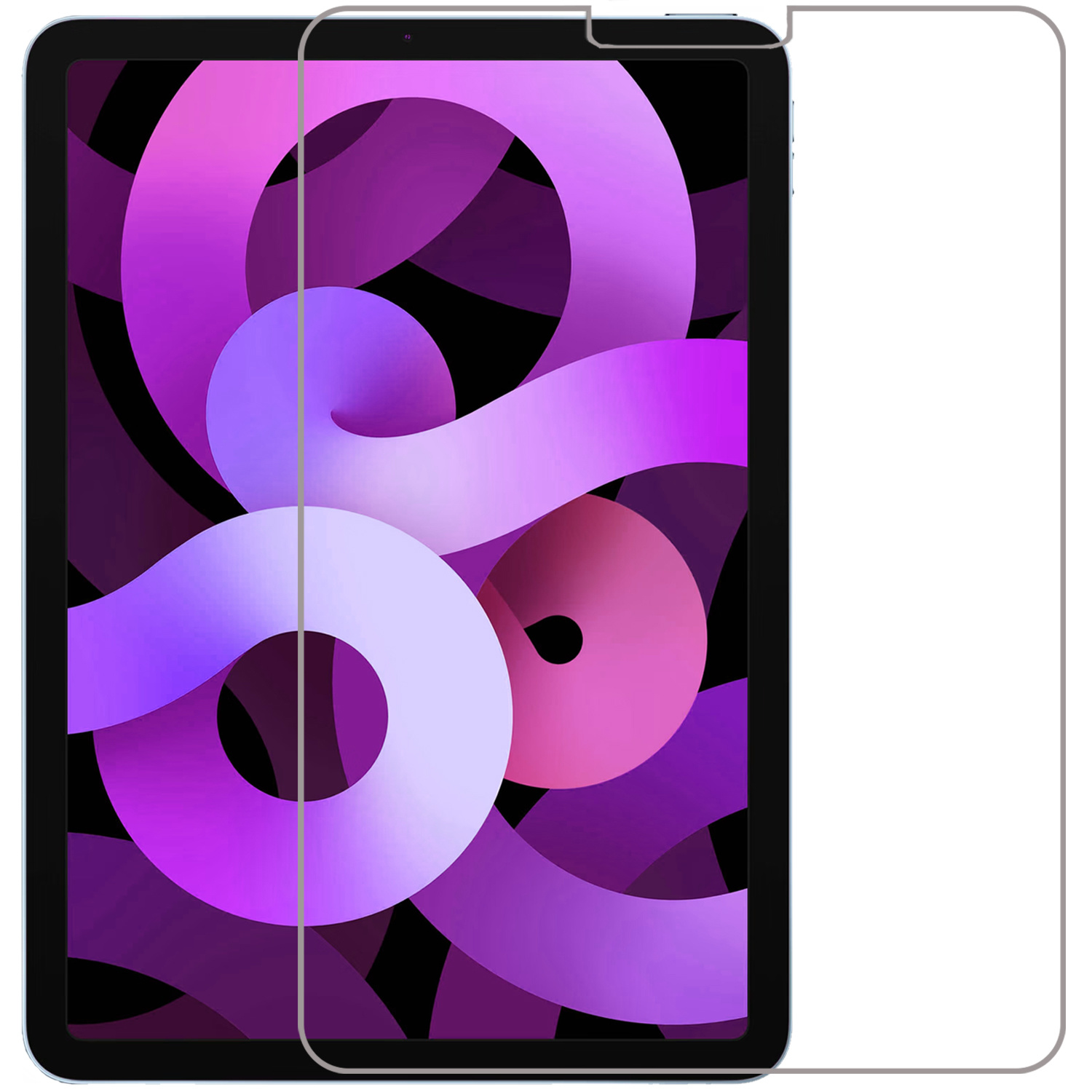 Nomfy Screenprotector Geschikt voor iPad Air 2022 Screenprotector Bescherm Glas - Screen Protector Geschikt voor iPad Air 5 2022 Screenprotector Tempered Glass