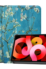 BASEY. Hoesje Geschikt voor iPad Air 2022 Hoes Case Tablet Hoesje Tri-fold - Hoes Geschikt voor iPad Air 5 2022 Hoesje Hard Cover Bookcase Hoes - Blokken