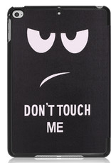 BASEY. Hoesje Geschikt voor iPad Air 2022 Hoes Case Tablet Hoesje Tri-fold - Hoes Geschikt voor iPad Air 5 2022 Hoesje Hard Cover Bookcase Hoes - Don't Touch Me
