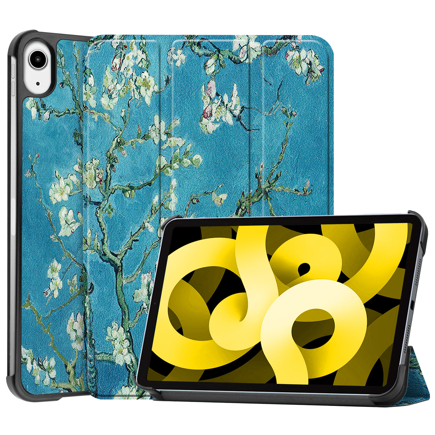 NoXx Hoesje Geschikt voor iPad Air 2022 Hoesje Case Hard Cover Hoes Book Case - Blokken