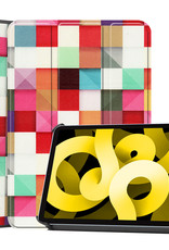 NoXx Hoesje Geschikt voor iPad Air 2022 Hoesje Case Hard Cover Hoes Book Case - Bloesem