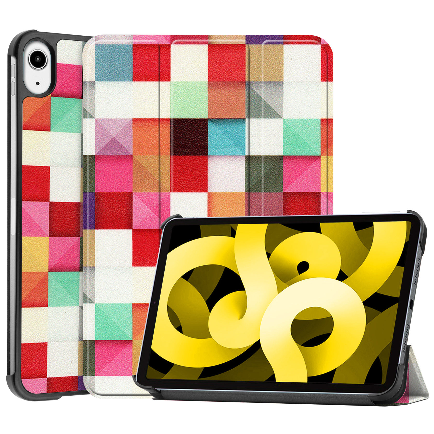 NoXx Hoesje Geschikt voor iPad Air 2022 Hoesje Case Hard Cover Hoes Book Case - Bloesem