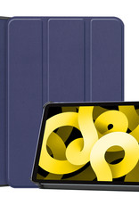 NoXx Hoesje Geschikt voor iPad Air 2022 Hoesje Case Hard Cover Hoes Book Case - Donkerblauw