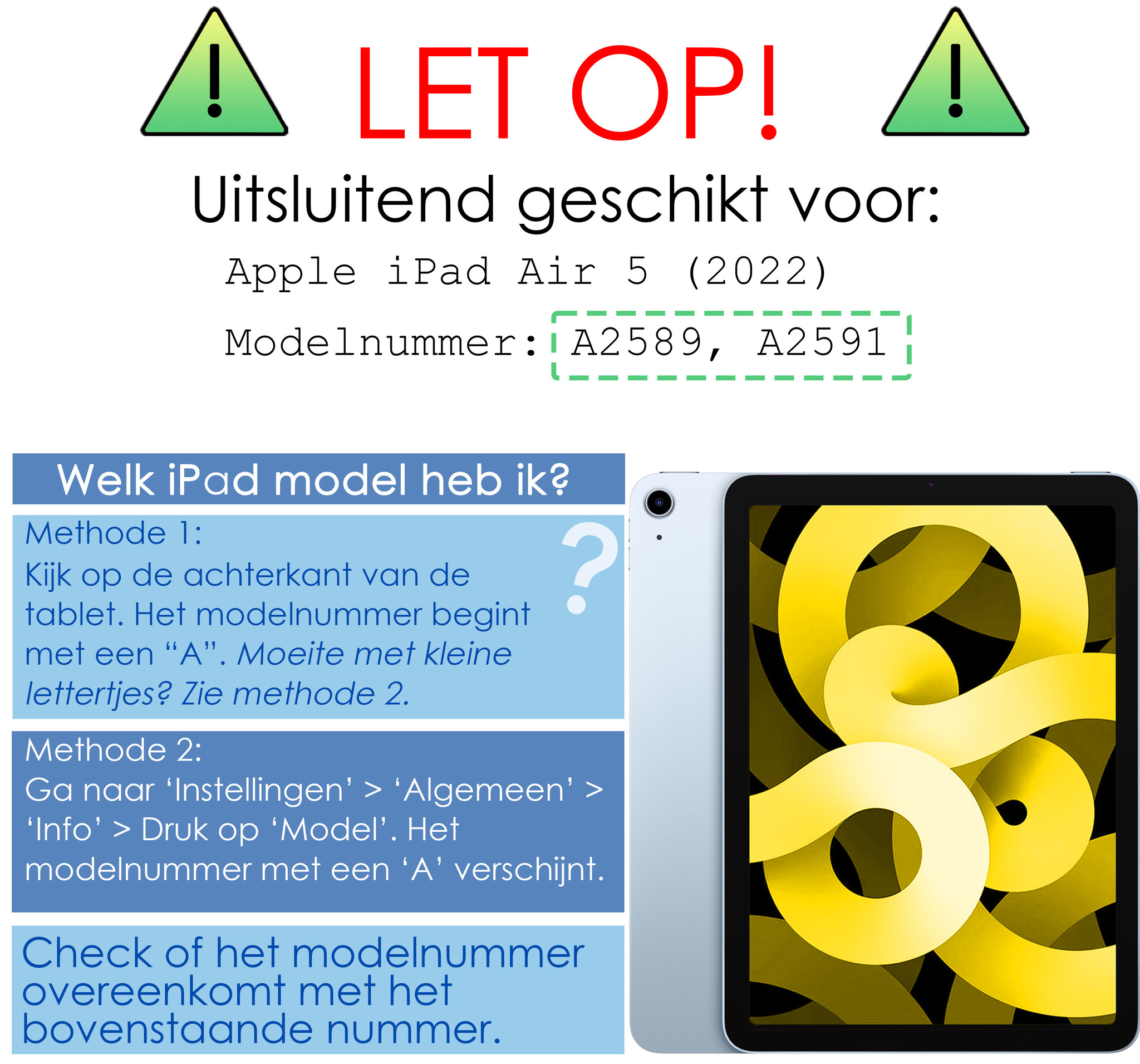 NoXx Hoesje Geschikt voor iPad Air 2022 Hoesje Case Hard Cover Hoes Book Case - Grijs