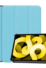NoXx Hoesje Geschikt voor iPad Air 2022 Hoesje Case Hard Cover Hoes Book Case - Lichtblauw