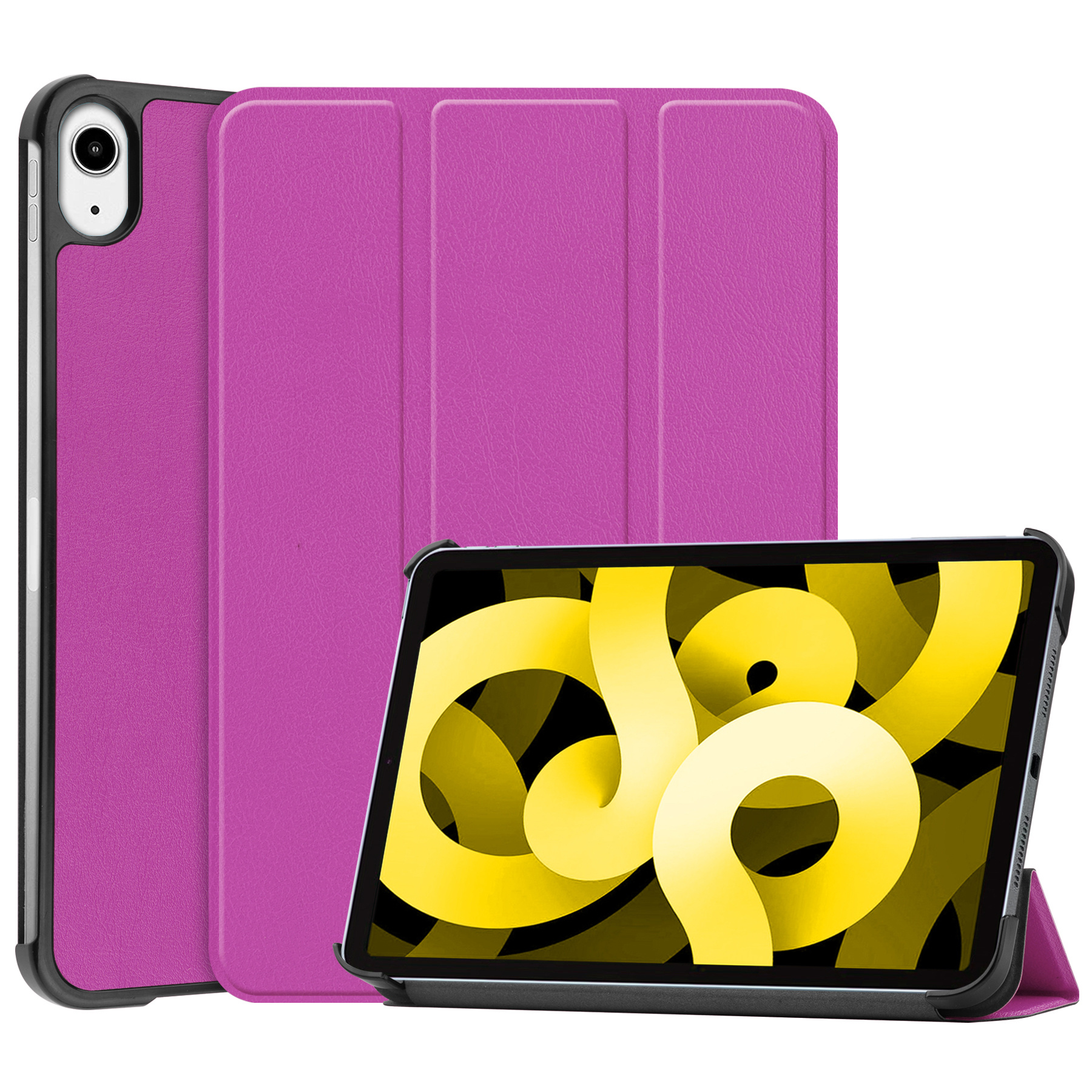 NoXx Hoesje Geschikt voor iPad Air 2022 Hoesje Case Hard Cover Hoes Book Case - Paars