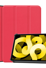 NoXx Hoesje Geschikt voor iPad Air 2022 Hoesje Case Hard Cover Hoes Book Case - Rood