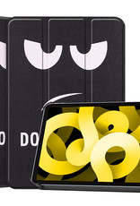 NoXx Hoesje Geschikt voor iPad Air 2022 Hoesje Case Hard Cover Hoes Book Case - Don't Touch Me