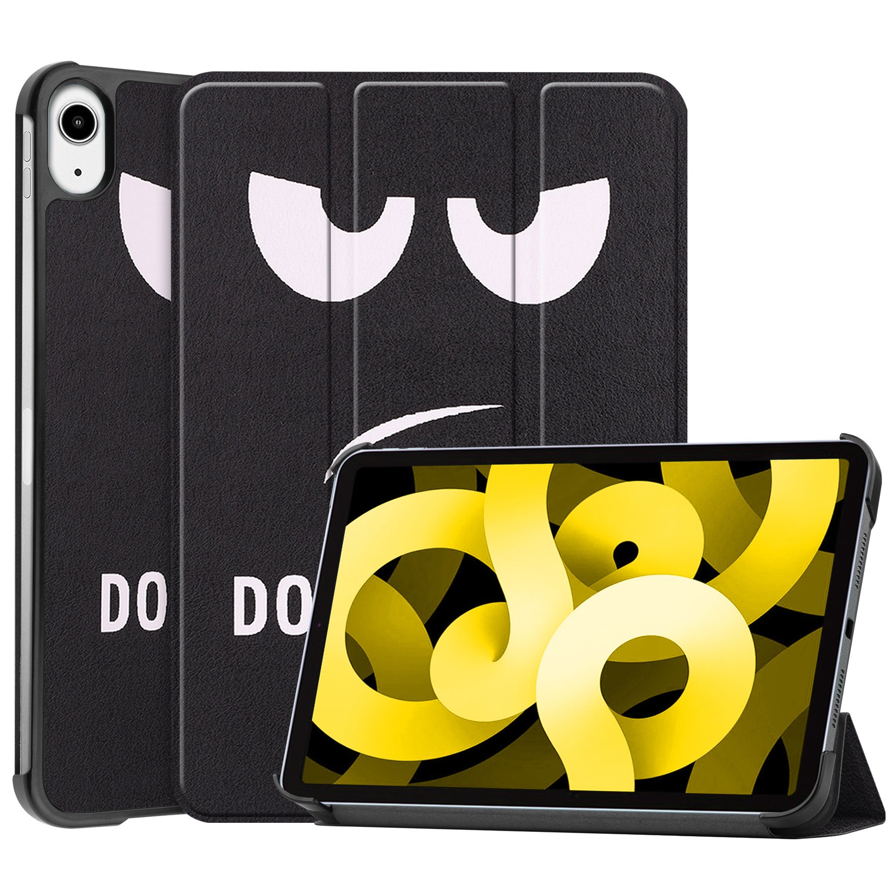 NoXx Hoesje Geschikt voor iPad Air 2022 Hoesje Case Hard Cover Hoes Book Case - Don't Touch Me